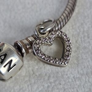 Authentic Pandora Charm Be My Valentine Pink Heart S925 Ale 390325PCZ